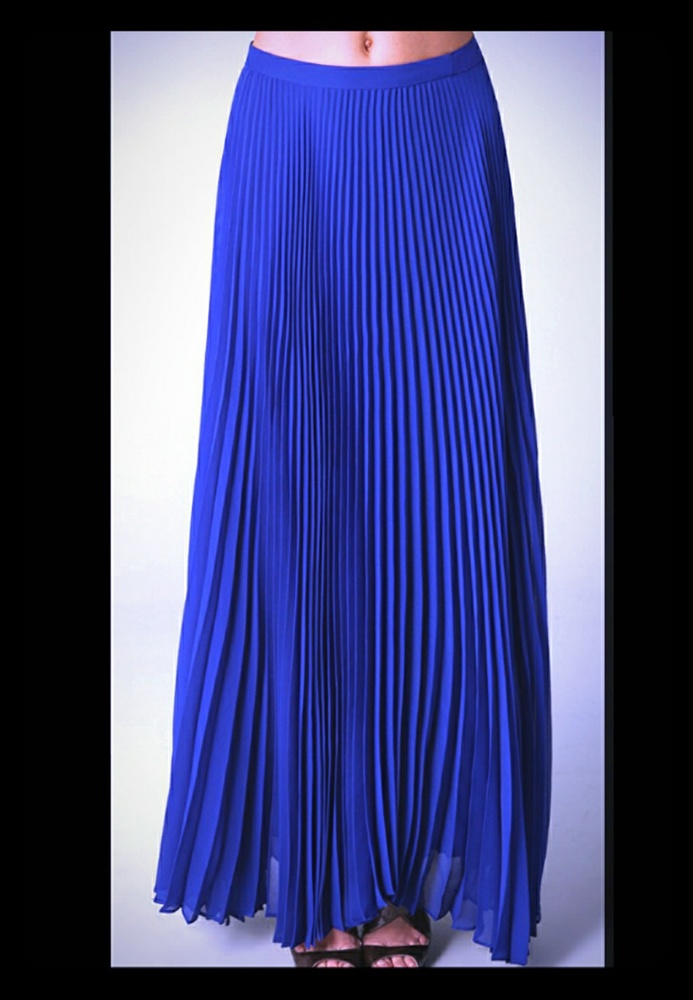 ALICE+ OLIVIA Pleated Maxi Skirt